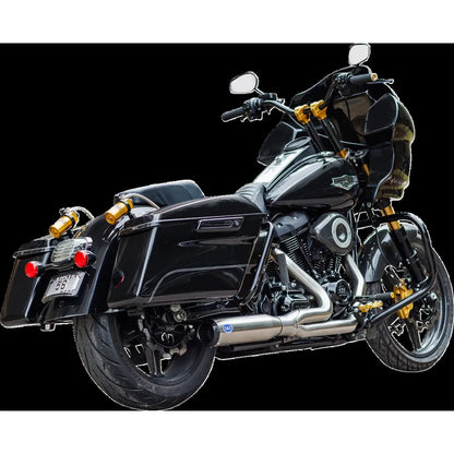 Harley-Davidson Touring / Trike (17-25) 2-into-1 Qualifier Exhaust System, børstet – S&S Cycle – ekstra produktvisning 2
