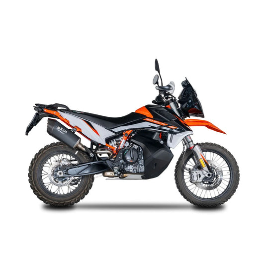 KTM 790/890 Adventure / Husqvarna Norden 901 Fighter Evo slip-on, sort – Spark – fritlagt produktvisning
