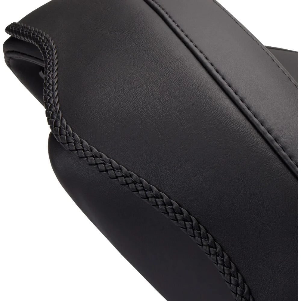 Harley-Davidson Softail (11-17) Wide solosæde – Mustang – Mustang varenr. 76752 – detalje af materiale, syninger og finish – billede 3