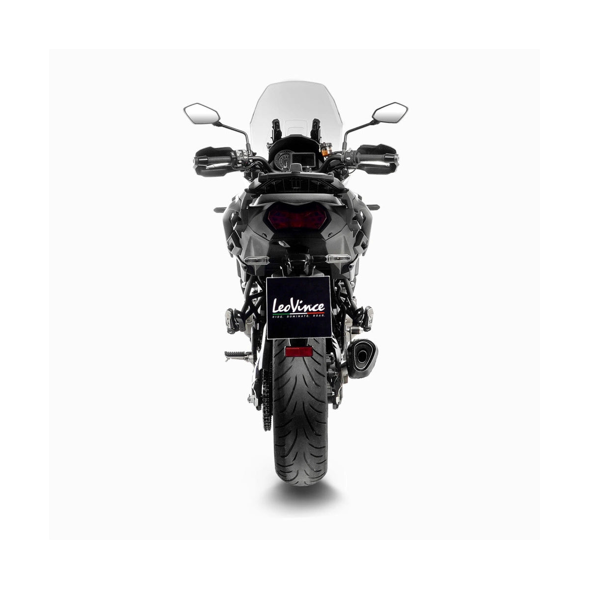 Kawasaki KLZ 1000 (19-24) LeoVince LV-14 R slip-on – rustfri – mat sort – 15623B – ekstra produktvisning af lyddæmper, finish og detaljer 5