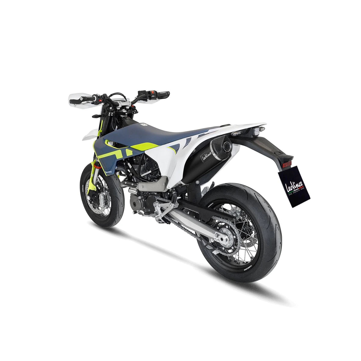 Husqvarna 701 Supermoto (17-24) m.fl. LeoVince Nero komplet udstødning – rustfri – sort – ekstra produktvisning af udstødningssystem, design og detaljer 5