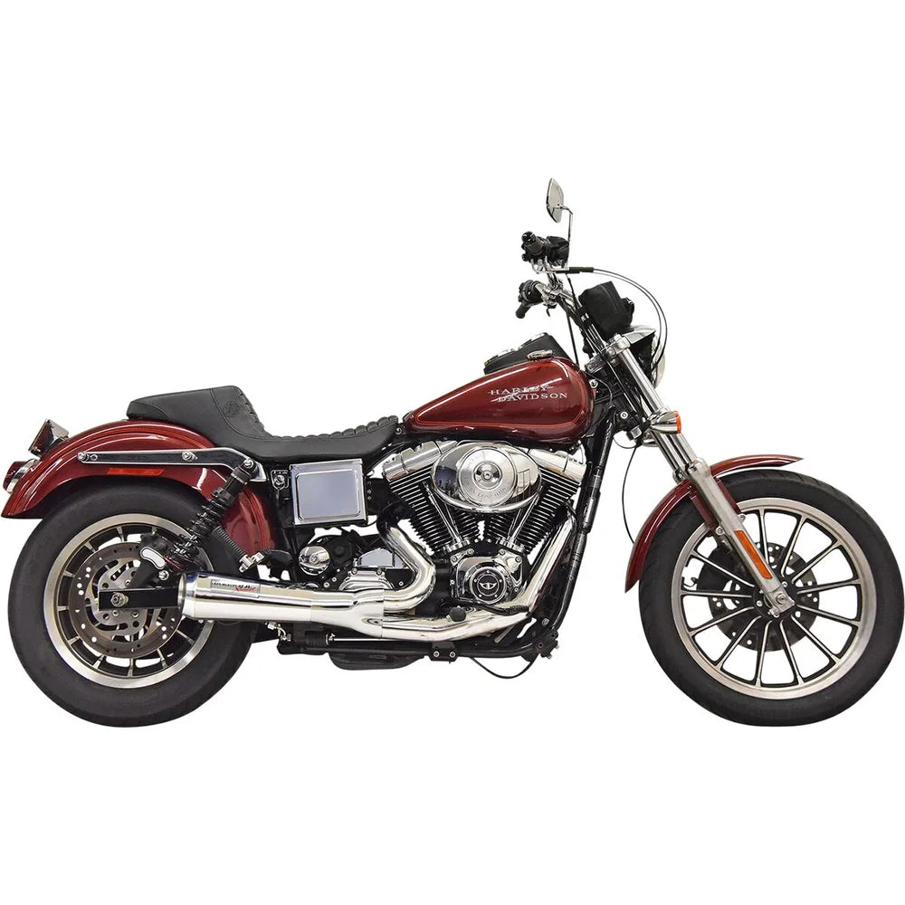 Harley-Davidson Dyna (91-05) Ripper 2-i-1 komplet udstødning, krom – Bassani – ekstra produktvisning 3 med fokus på design og detaljer