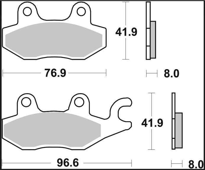 Honda CB125F 15-16 bremseklodser – Brembo SA 07YA22SA