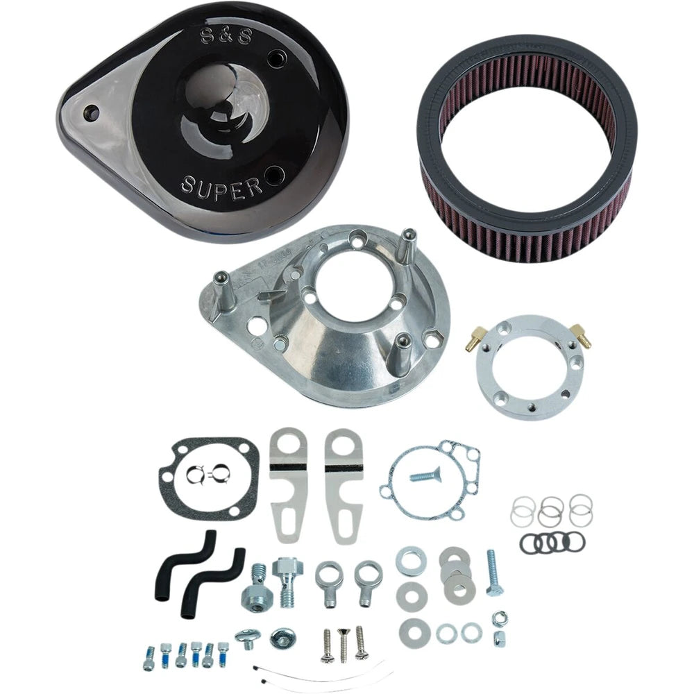 Harley-Davidson Sportster (07-22) Teardrop Air Cleaner, Teardrop, sort / Gloss – S&S Cycle