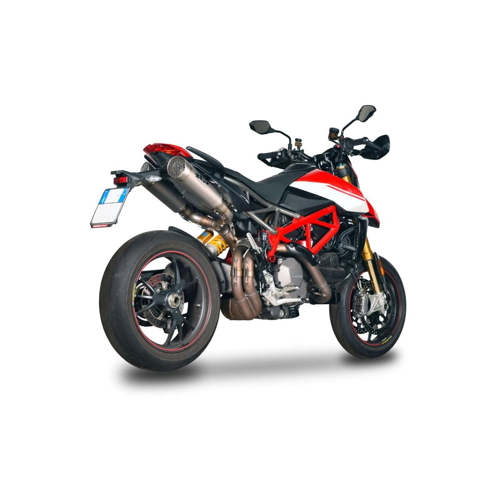 Ducati HYPERMOTARD 950 (19-25) GRID-O slip-on, titanium – Spark – produktdetalje fra alternativ vinkel, billede 2