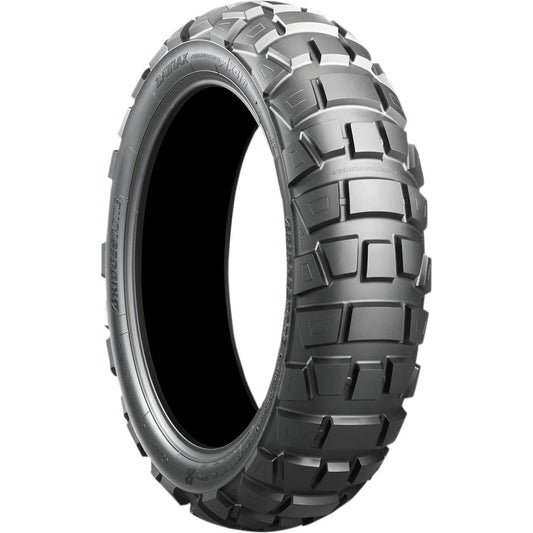 Bridgestone Battlax Adventurecross AX41 120/90-18 65P TL – bagdæk – originalt Bridgestone bagdæk med stærkt trækgreb og robust kontrol i terræn. Køb hos Mo2parts.
