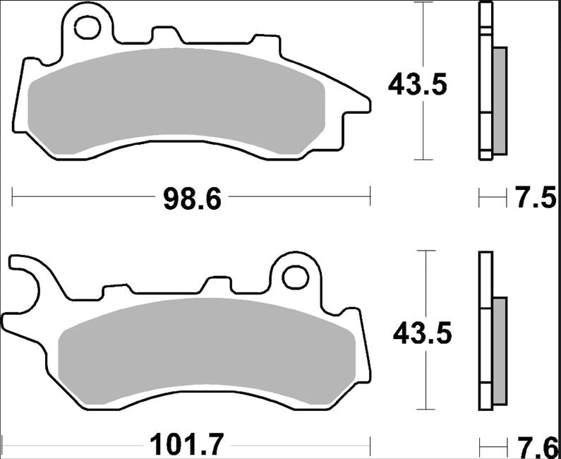 Ekstra produktbillede af Honda PCX 150 19-26 bremseklodser – Brembo Genuine CC 07118