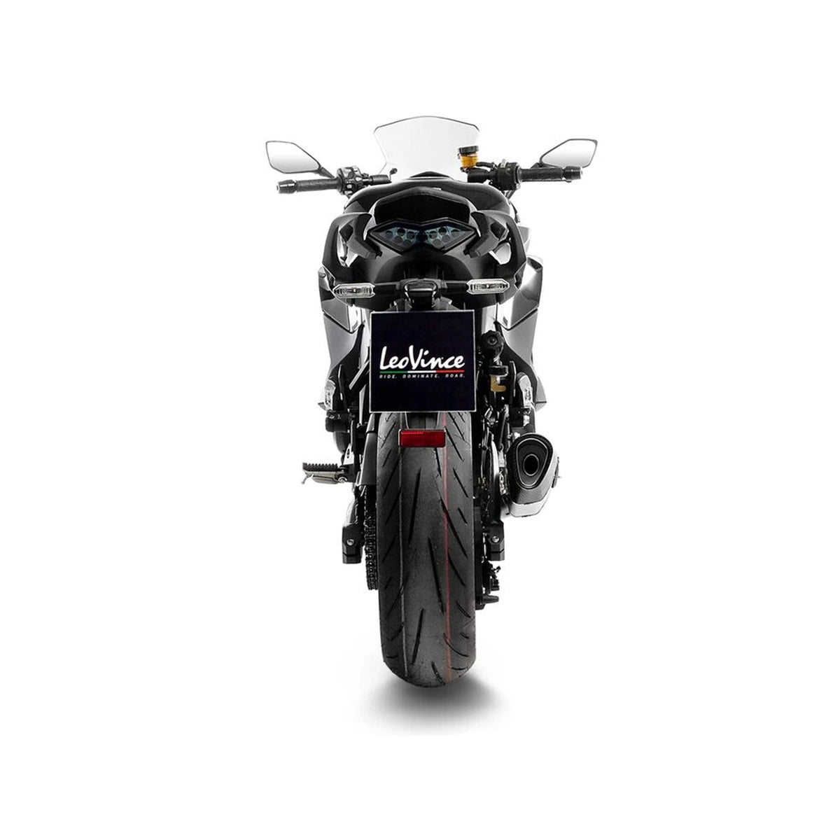 Kawasaki Ninja 1000 SX (21-23) m.fl. LeoVince LV-14 R slip-on – titanium – ekstra produktvisning af lyddæmper, finish og detaljer 5