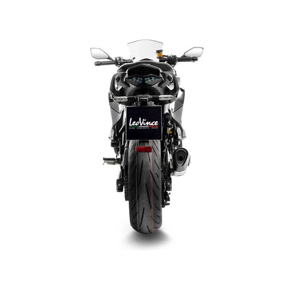Kawasaki Ninja 1000 SX (21-23) m.fl. LeoVince LV-14 R slip-on – titanium – ekstra produktvisning af lyddæmper, finish og detaljer 5