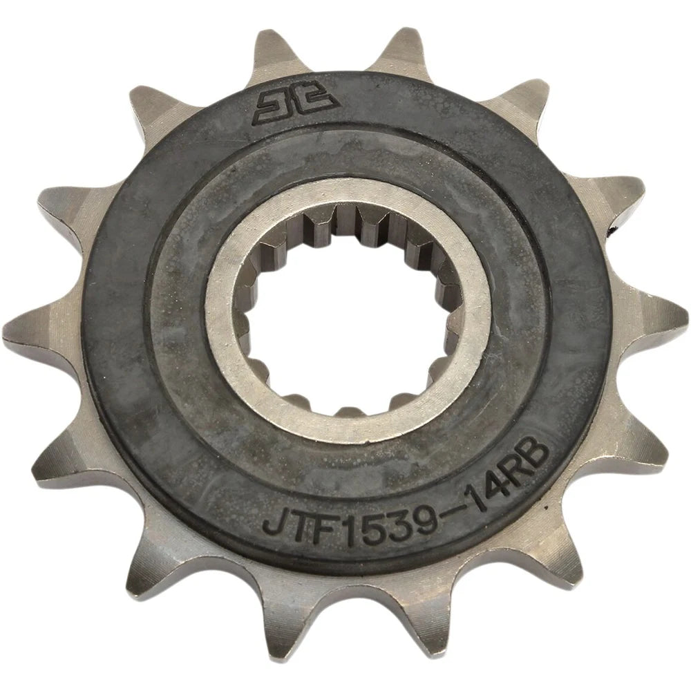 Fortandhjul 14T, 520 – stål, gummidæmpet, JTF1539.14RB – JT Sprockets