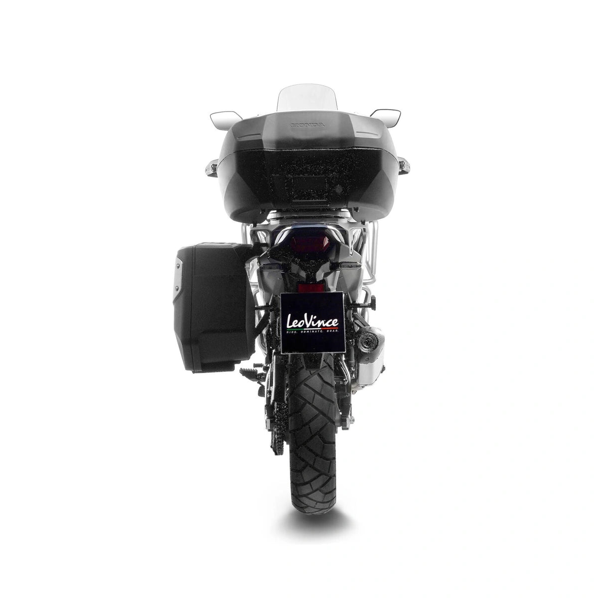 Honda XL 750 (23-26) LeoVince LV-14 slip-on – rustfri – titanium-look – 15601 – ekstra produktvisning af lyddæmper, finish og detaljer 3