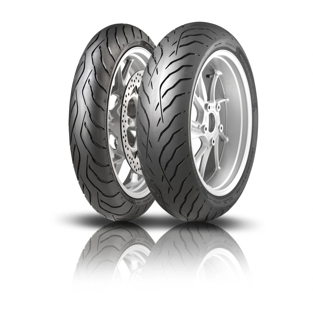 Dunlop RoadSmart IV 120/70ZR19 60W TL – fordæk – originalt Dunlop fordæk med maksimal kontrol i regnvejr og stabil touring. Køb hos Mo2parts. Produktbillede 8.