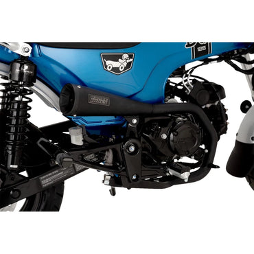 Honda Dax (24-24) Upsweep slip-on, sort – Vance & Hines – detaljebillede af udstødning og finish 2