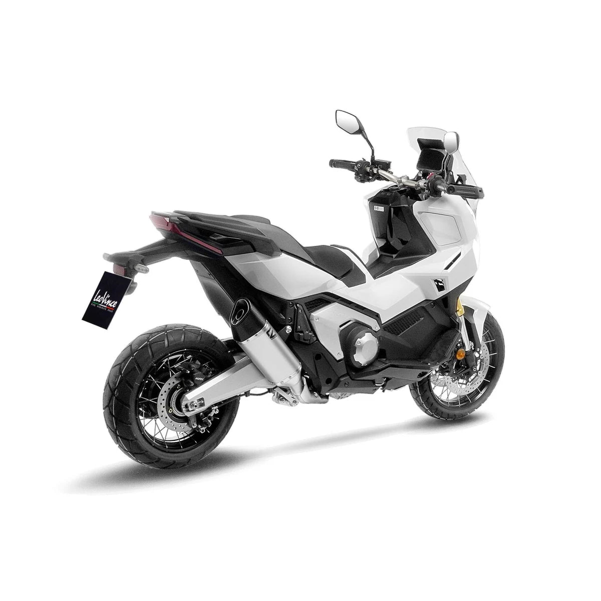 Honda X-ADV750 (21-26) m.fl. LeoVince LV-14 R slip-on – rustfri – titanium-look – 15614 – ekstra produktvisning af lyddæmper, finish og detaljer 4