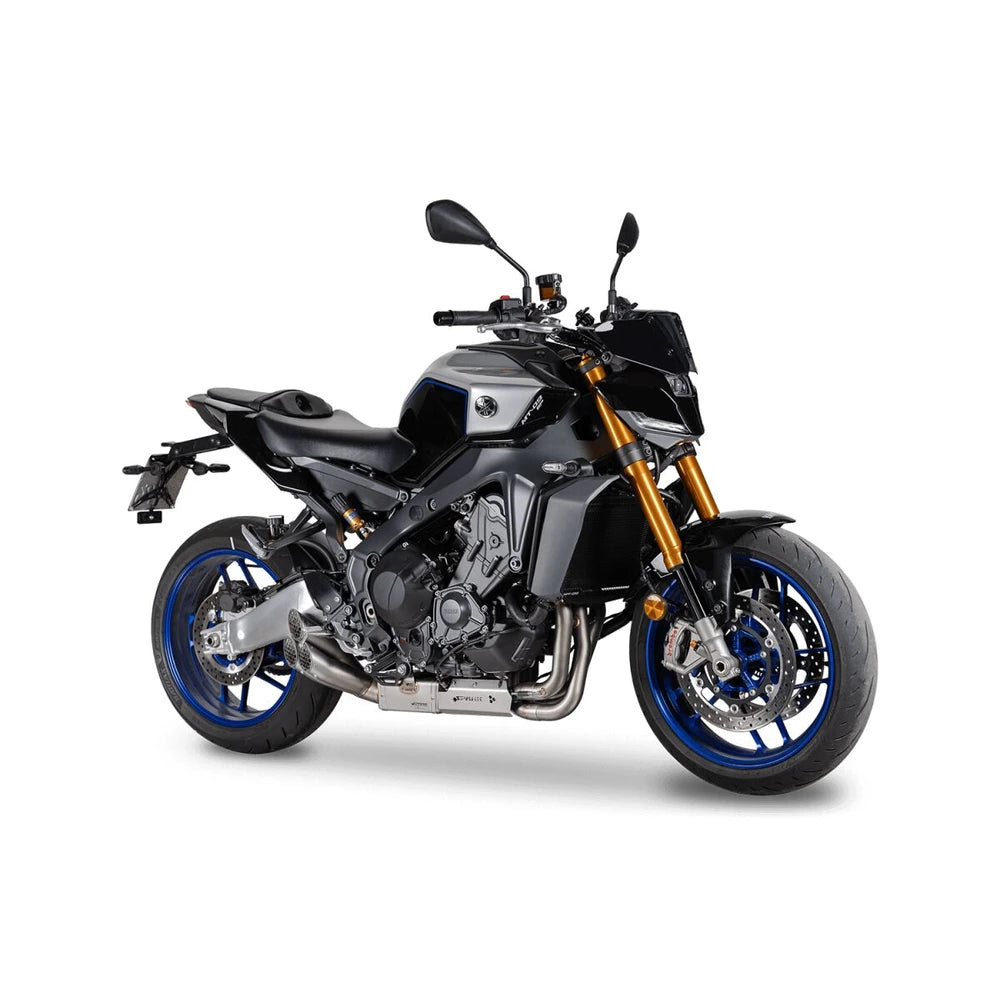 Yamaha MT-09 (21-26) Triade MotoGP-style komplet udstødning, rustfrit stål – Spark – produktdetalje fra alternativ vinkel, billede 4