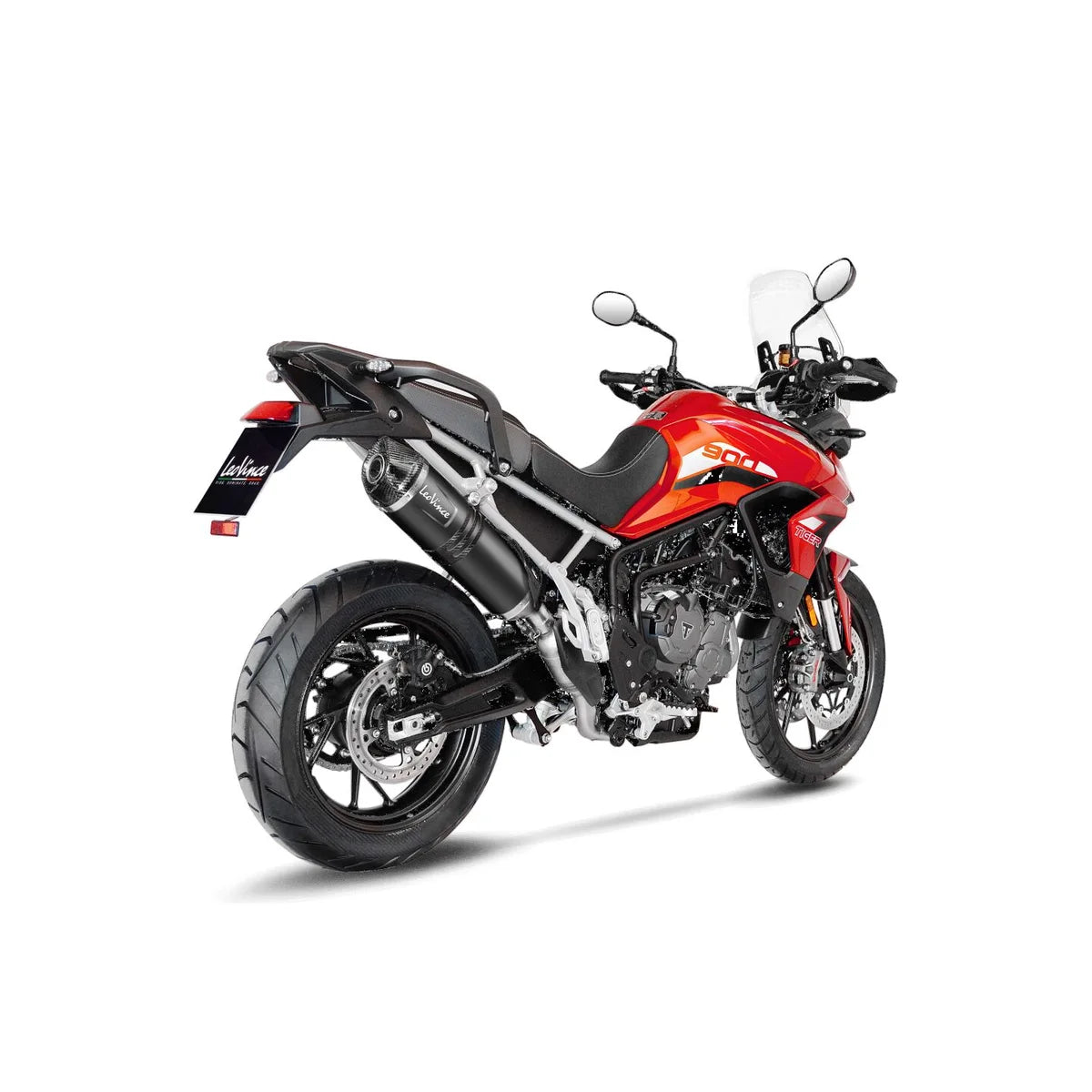 Triumph Tiger 850 (22-24) m.fl. LeoVince LV One EVO slip-on – rustfri – ekstra produktvisning af lyddæmper, finish og detaljer 3