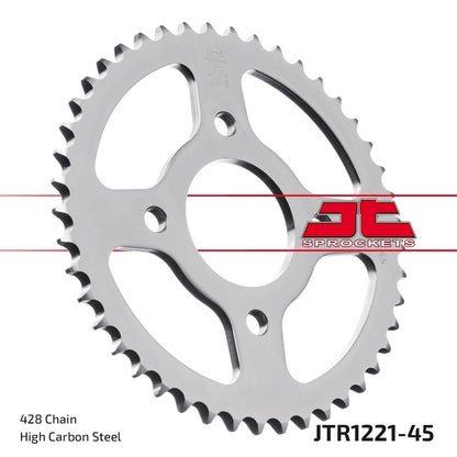 Bagtandhjul 45T, 428 – stål, JTR1221.45 – JT Sprockets