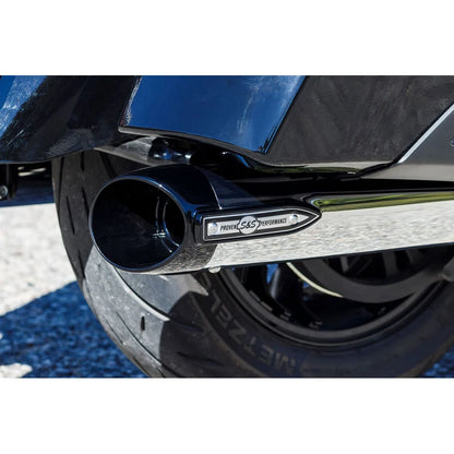 Indian Elite (14-26) 4" Broadhead Slip-On Mufflers, krom, Slash-Cut end cap – S&S Cycle – detaljevisning 7