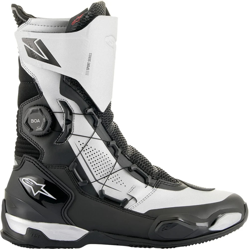 MC støvler SP-X BOA, herre – Sort/Sølv, str. EU 45 / US 10.5 fra Alpinestars – produktdetalje 3