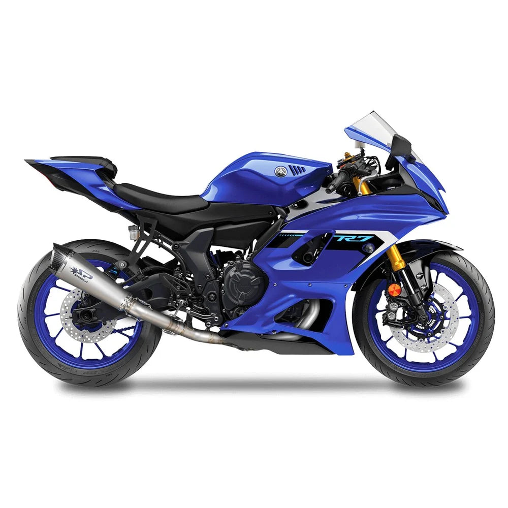 Yamaha MT-07 / XSR 700 / YZF-R7 (21-26) Konix Evo komplet udstødning, titanium – Spark – detalje af materialer, svejsninger og udførelse, billede 3
