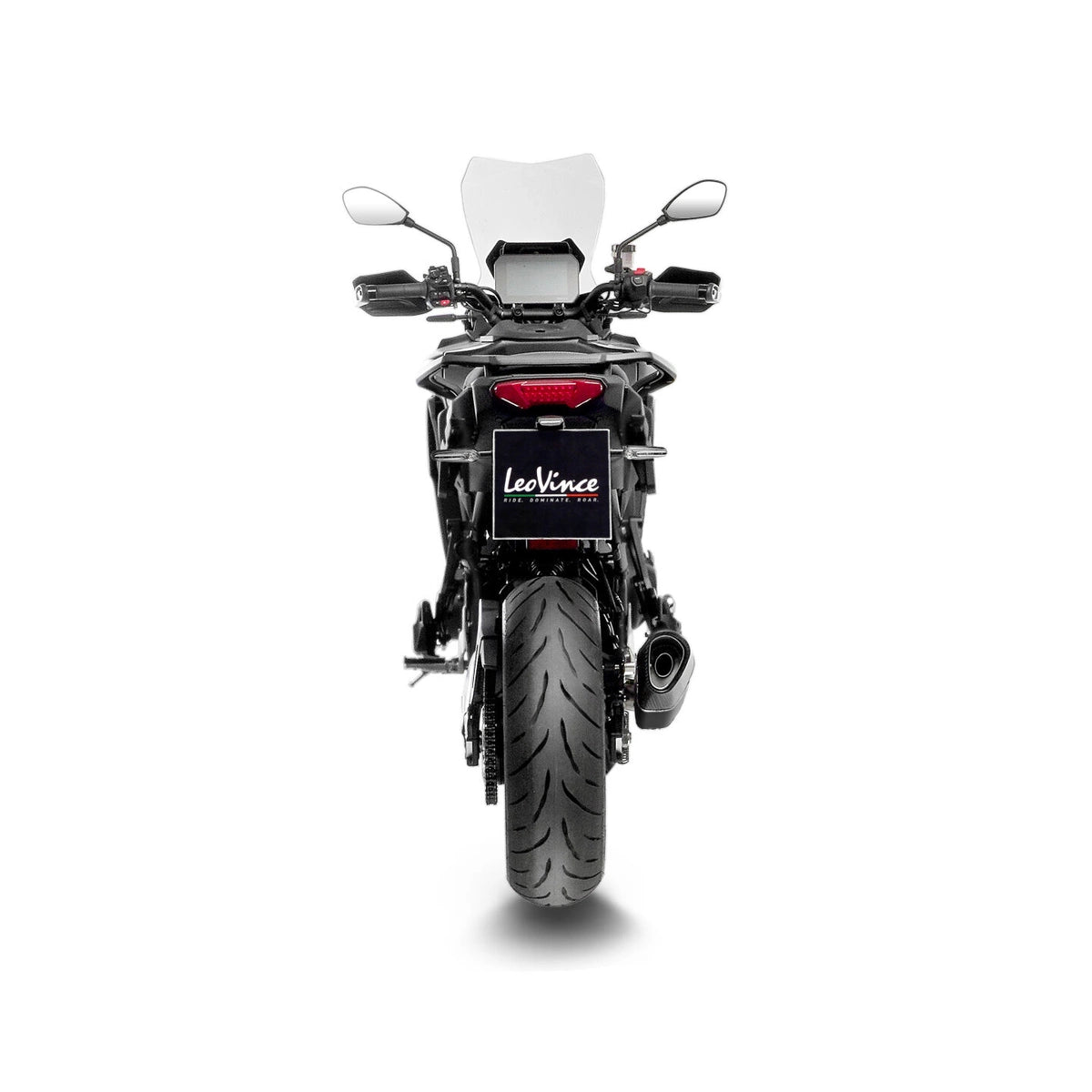 Yamaha Tracer 9 (25-26) LeoVince LV-14 R komplet udstødning – rustfri – mat sort – ekstra produktvisning af udstødningssystem, design og detaljer 4