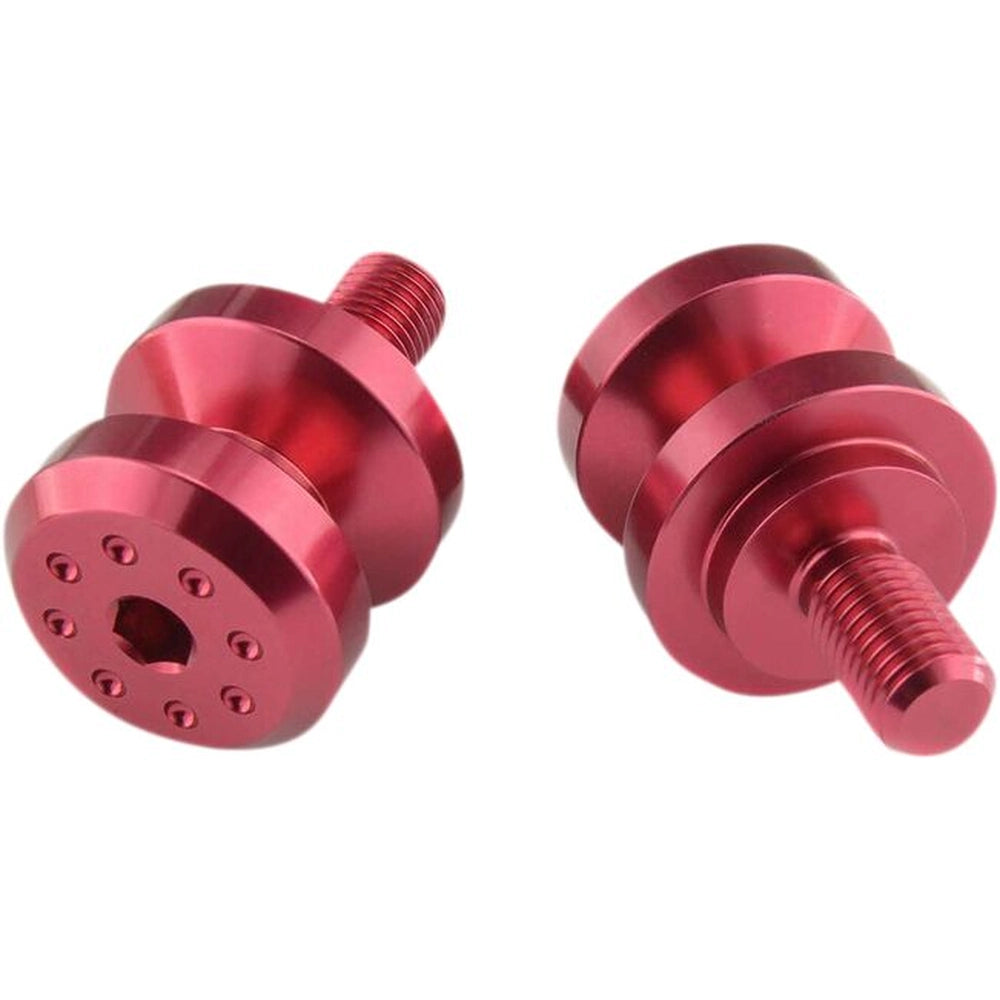Paddock-spools, M6 x 1,0 (M6 x 1.0), 2 stk. – 7075-T6 aluminium, rød, BOB6 – Pro-Bolt