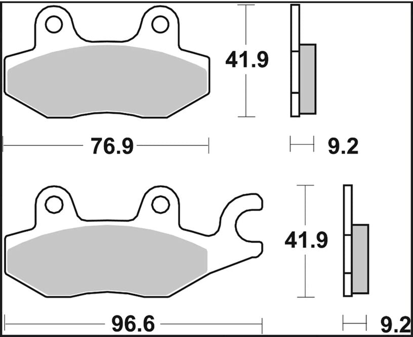 Ekstra produktbillede af Kymco BET & WIN 150 02-10 bremseklodser – Brembo Genuine CC 07033