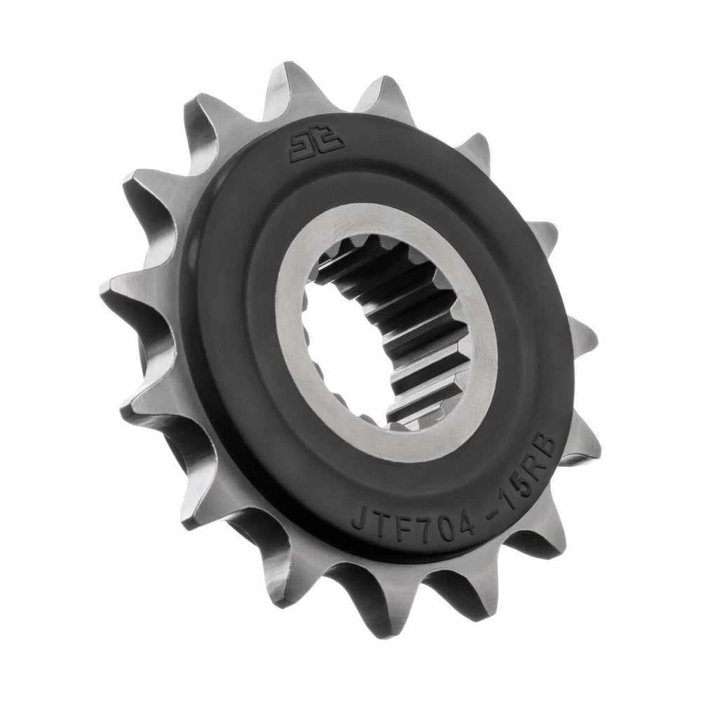 Fortandhjul 15T, 525 – stål, gummidæmpet, JTF704.15RB – JT Sprockets
