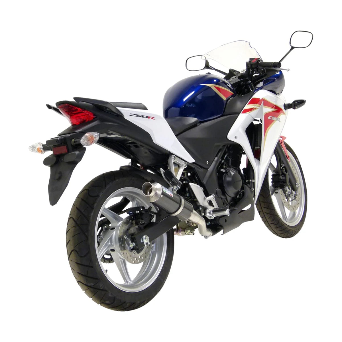 Yamaha YP 250 R (11-14) LeoVince GP Corsa slip-on – carbon – ekstra produktvisning af lyddæmper, finish og detaljer 4