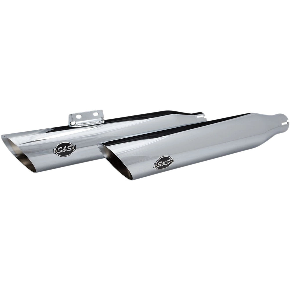 Harley-Davidson Softail (18-23) Slash-Cut Slip-On Mufflers, krom – S&S Cycle