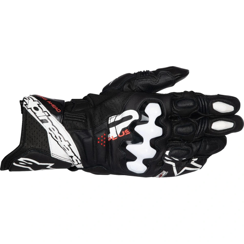 Racinghandsker GP Plus R V3, herre – Sort/Hvid, str. 2XL fra Alpinestars – primært produktbillede