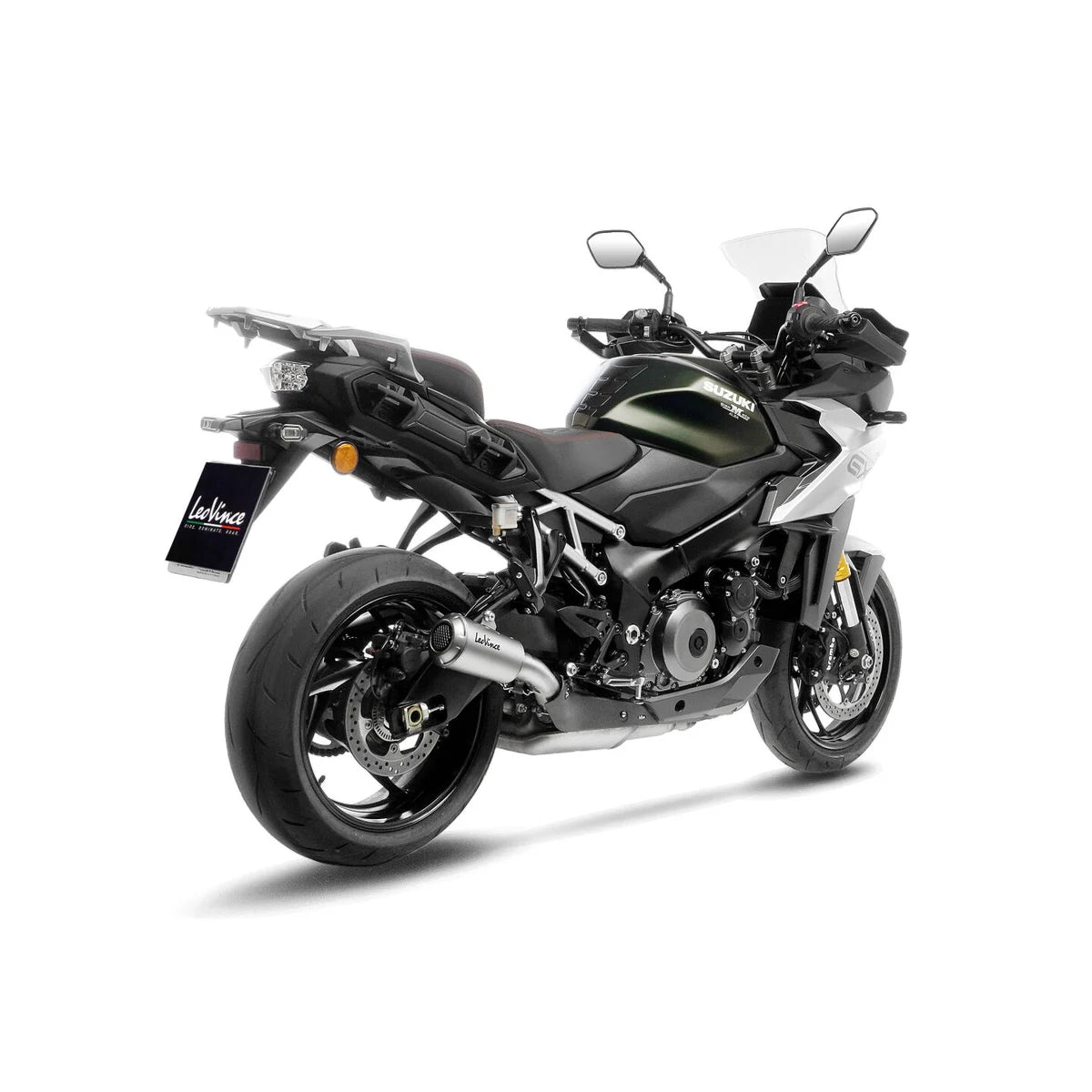 Suzuki GSX-S1000 (21-26) m.fl. LeoVince LV-10 slip-on – rustfri – titanium-look – 15269 – ekstra produktvisning af lyddæmper, finish og detaljer 4