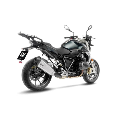 BMW R1250RT (19-24) LeoVince LV-12 R slip-on – rustfri – titanium-look – ekstra produktvisning af lyddæmper, finish og detaljer 4