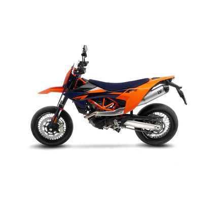 KTM 690 SMC R (25-26) m.fl. LeoVince LV One EVO slip-on – rustfri – titanium-look