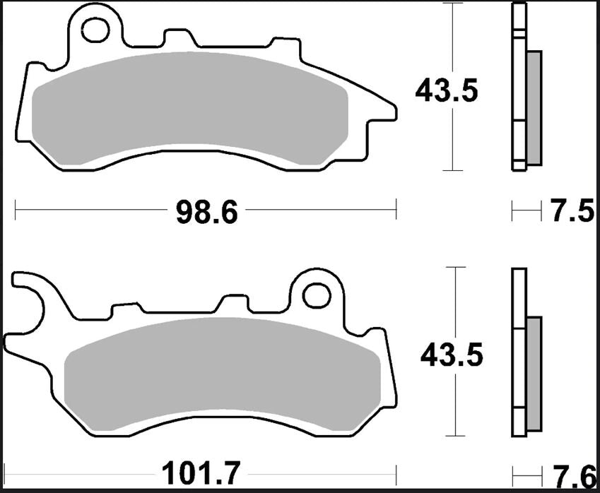 Ekstra produktbillede af Honda PCX 150 19-26 bremseklodser – Brembo XS 07118XS