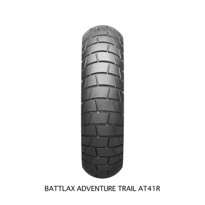 Bridgestone Battlax Adventure Trail AT41 140/80R17 69V TL – bagdæk – originalt Bridgestone bagdæk med sikre vejegenskaber og råt adventure-look. Køb hos Mo2parts. Produktbillede 2.