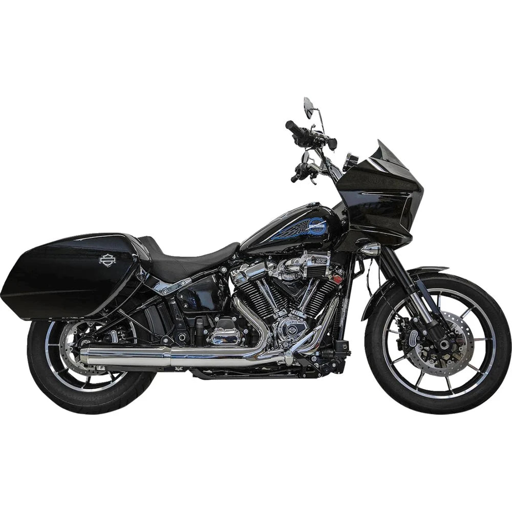 Harley-Davidson modeller (25-26) 4" slip-on udstødning med Baffle Core, krom – Bassani