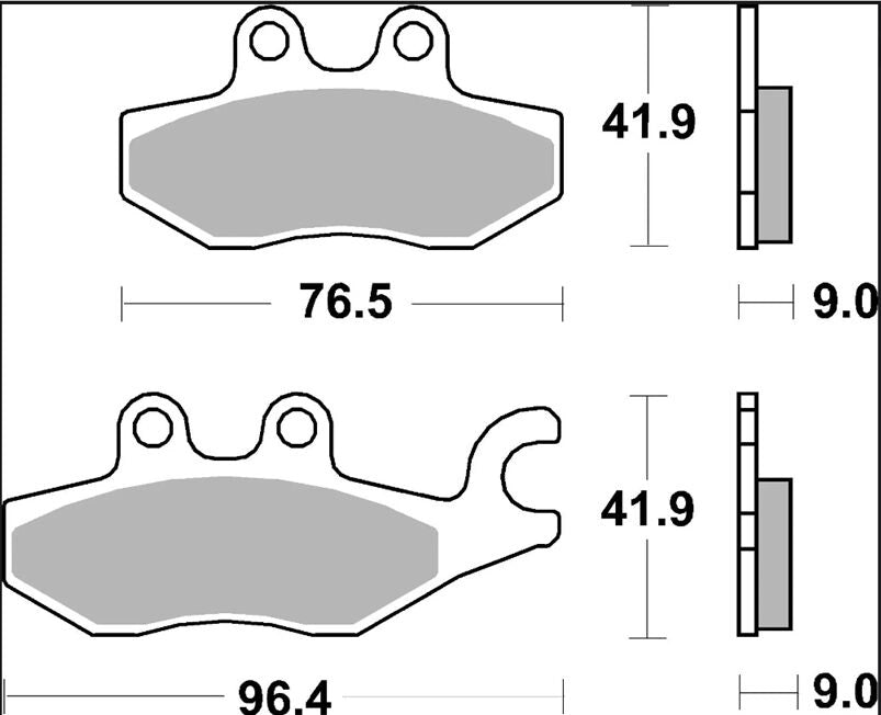 Ekstra produktbillede af Piaggio X9 125 Evolution 04-09 bremseklodser – Brembo Genuine CC 07060