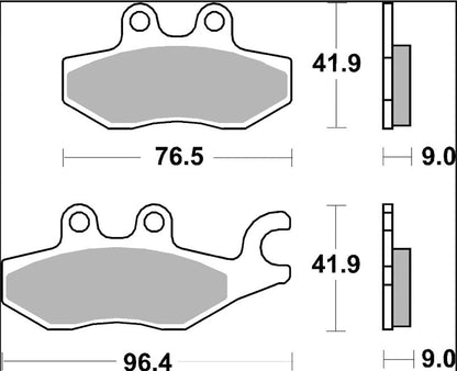 Ekstra produktbillede af Piaggio X9 125 Evolution 04-09 bremseklodser – Brembo Genuine CC 07060