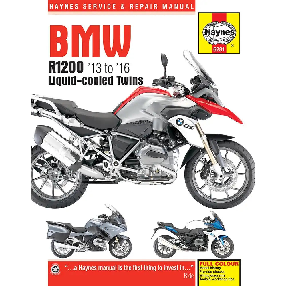 BMW R1200 DOHC Twins (2013–2016) værkstedshåndbog – Haynes – Haynes værkstedsmanual til service og reparation