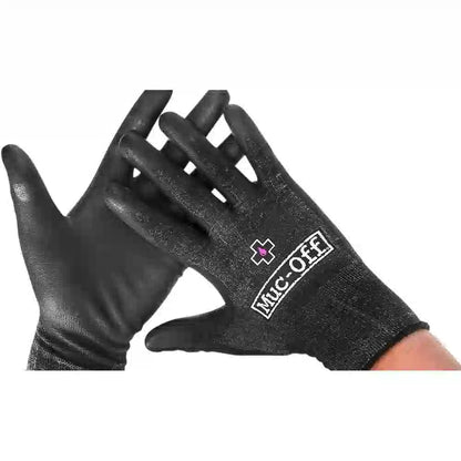 Mekanikerhandsker – Muc-Off Mechanics Gloves – str. S / 7 – mekanikerhandsker vist på hænder