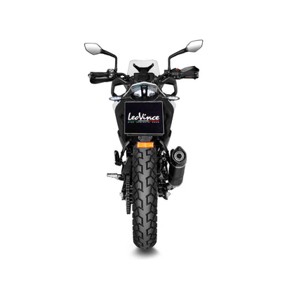 KTM 390 Adventure (20-24) LeoVince LV One EVO slip-on – rustfri – ekstra produktvisning af lyddæmper, finish og detaljer 3