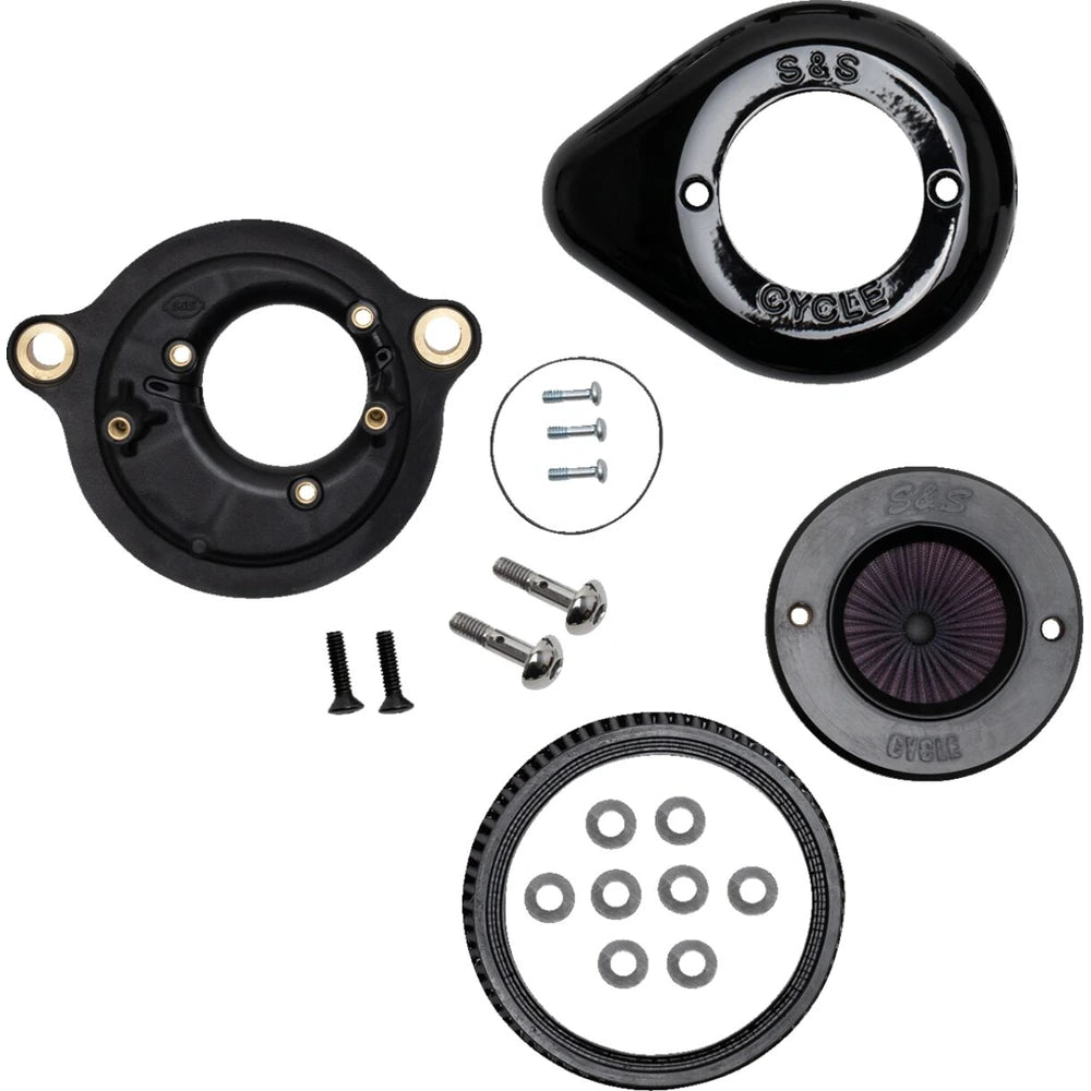 Harley-Davidson modeller (17-24) Air Stinger Stealth Air Cleaner Kit, Air Stinger / Stealth, Teardrop, sort – S&S Cycle – ekstra produktvisning 2