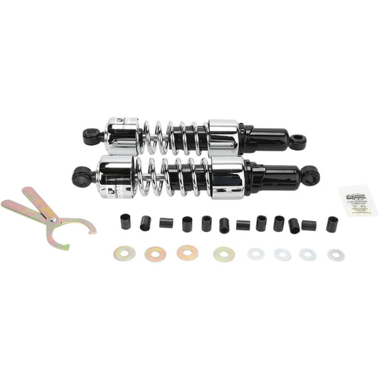 412 Cruiser Series støddæmpersæt, 362 mm, sort/krom – Progressive Suspension støddæmper til mere kontrol og komfort