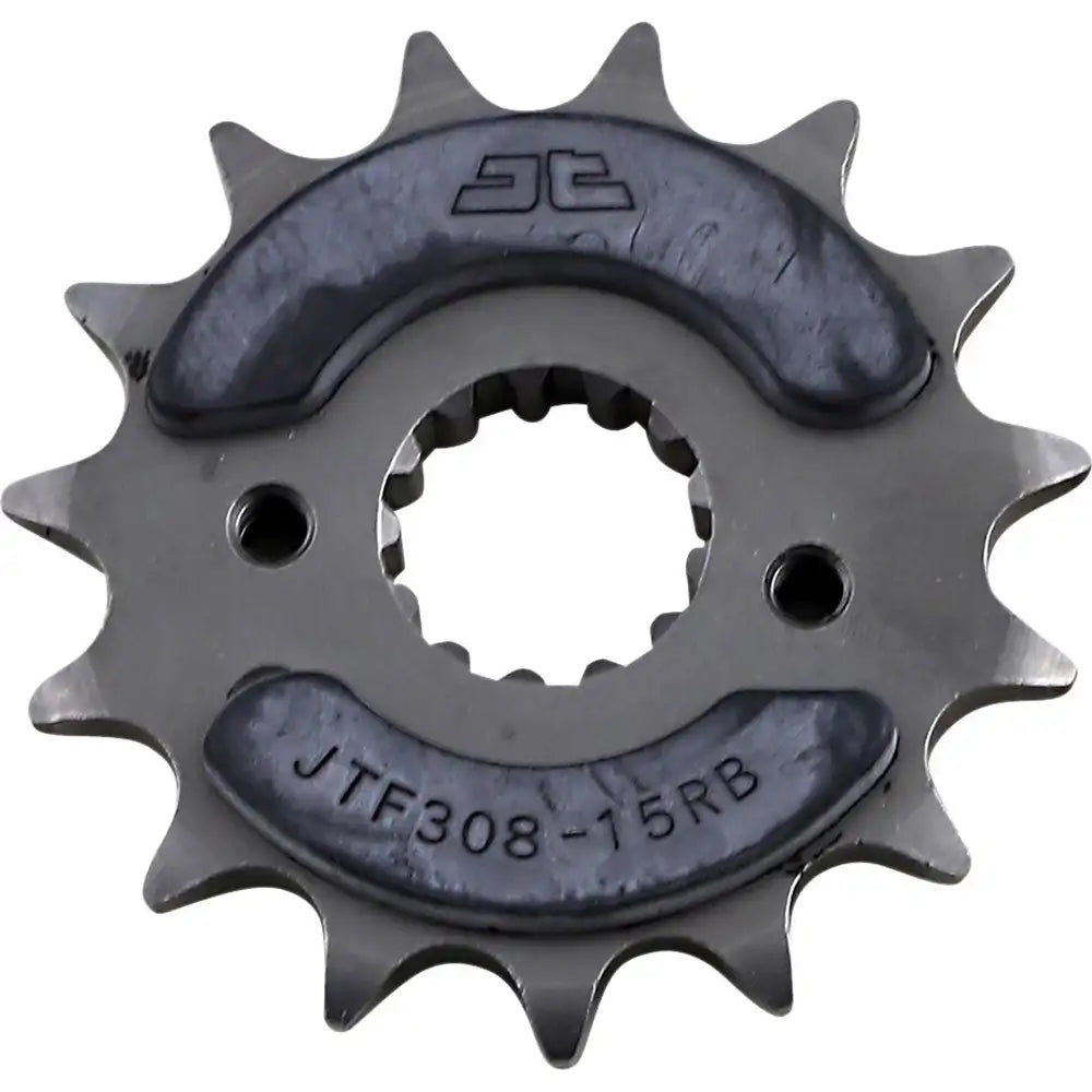 Fortandhjul 15T, 520 – stål, gummidæmpet, JTF308.15RB – JT Sprockets