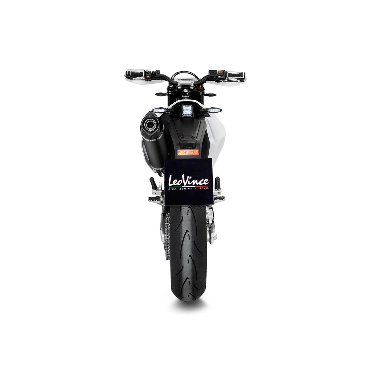 Husqvarna 701 Supermoto (17-24) m.fl. LeoVince Nero komplet udstødning – rustfri – sort – ekstra produktvisning af udstødningssystem, design og detaljer 6