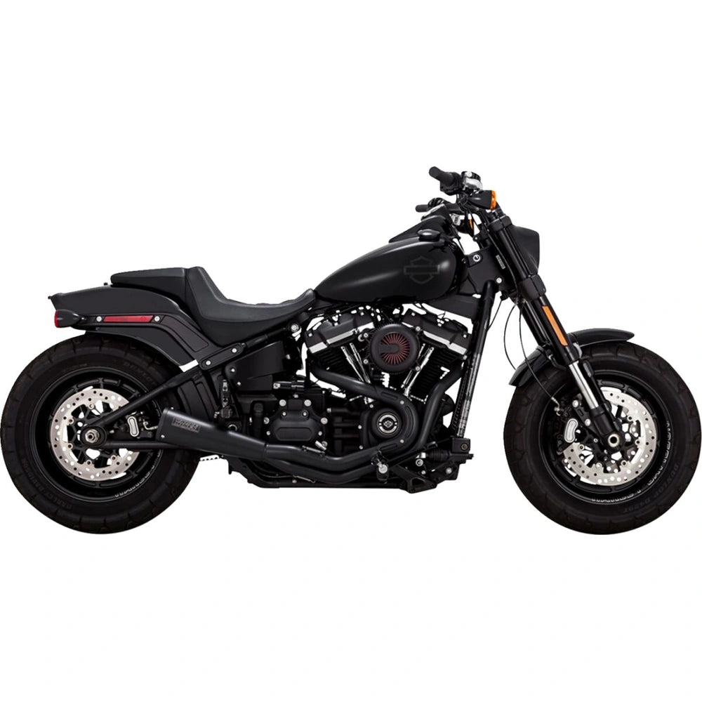 Harley-Davidson Softail (18-24) 2-into-1 Upsweep komplet udstødning, sort – Vance & Hines