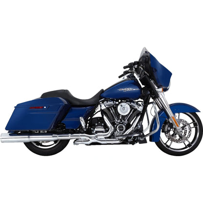 Harley-Davidson Touring (17-25) Power Duals PCX™ forrør, krom – Vance & Hines – monteret på motorcykel – design og pasform 3