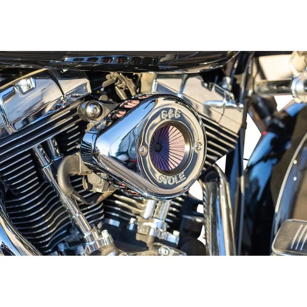 Harley-Davidson modeller (08-17) Air Stinger Stealth Air Cleaner Kit, Air Stinger / Stealth, Teardrop, krom – S&S Cycle – produktdetalje 4