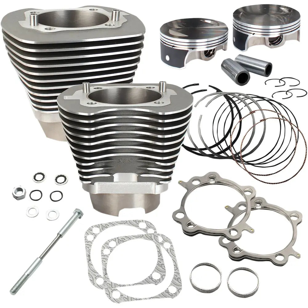 Harley-Davidson modeller (07-17) Big Bore Cylinder Kit, Gray – S&S Cycle